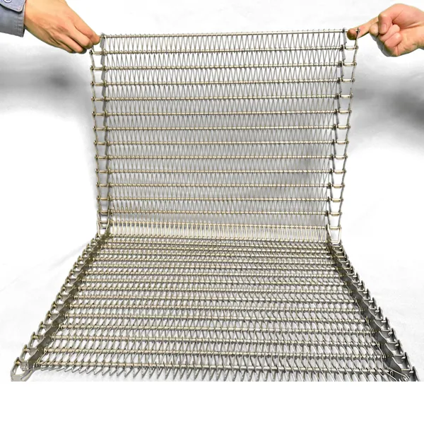 Metal Spiral Wire Mesh Conveyor Belt Forward Transmission Belt for Agricultural Products photo-2