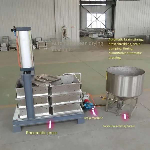 Fully Automatic Tofu Cube Machine, Automatic Brain Feeding and Pouring, With an Hourly Output of 200, Thickness Adjustable, Soy Product Processing Equipment photo-5