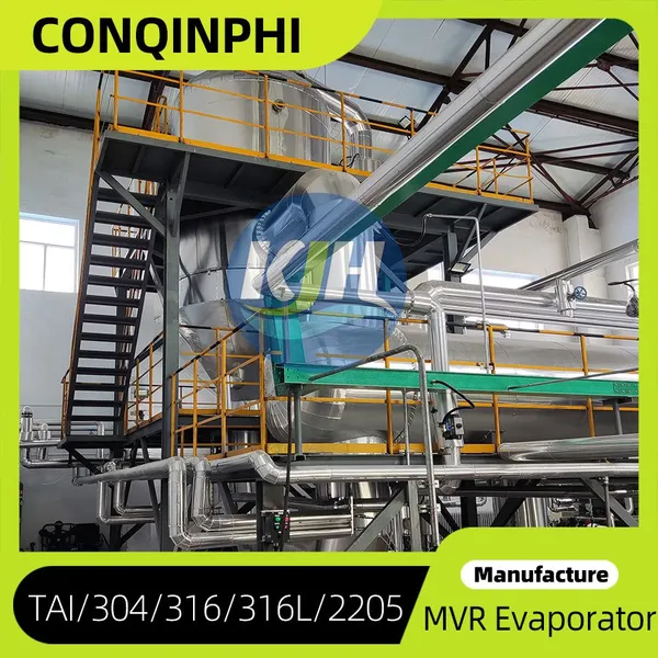 Multi-effect Concentrating Evaporator Steam Heating 500L/h Evaporation Capacity Continuous Operation photo-5