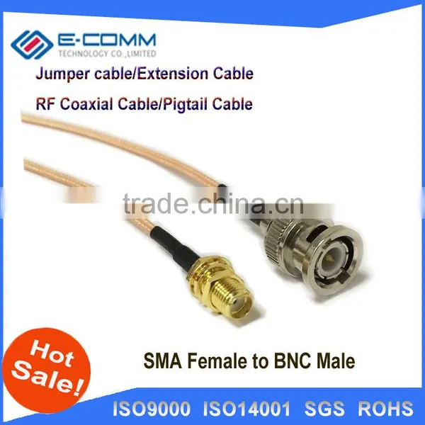 High Quality RF Pigtail Cable SMA Female to BNC Male Adapter Connector photo-2