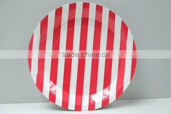 FDA&SGS 9 Inch Paper Dish,paper Plates,round Party Plates for Kids' Birthday Party