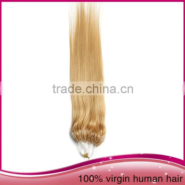 Wholesale Colorful Micro Ring Loop Hair Extension Bead India Virgin Human Hair Weave Extension photo-4