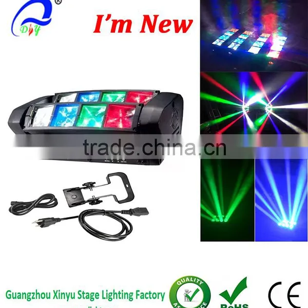 ADJ LED Узкостробный свет RGBW 8x3 Вт Мини LED Спаидер-дискотечный свет