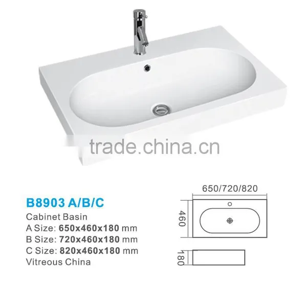 Popular Sanitary Ware Ceramic Bathroom Cabinet Basin_cabinet Sink photo-4