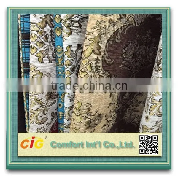 100 Polyester Sofa Chenille Fabric Chenille Jacquard Sofa Fabric 2015 photo-2