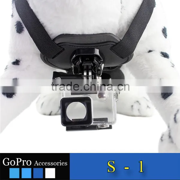 2016 New Wholesale Dog Selfie Mount Kit Pet Dog Harness Chest Band Strap Kit for Go Pro Camera Hero 3 4 3+ 2 1 photo-4