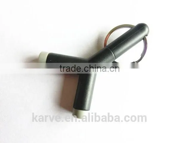 Hot Sale Keychain Dual Audio Splitter High Quality Headphone Sound Splitter 3.5mm Audio Headphone Jack Splitter photo-2