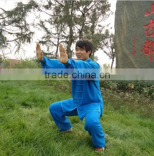 Factory Wholesale Martial Arts Style Organic Cotton Kung fu Tai Chi Uniforms photo-2