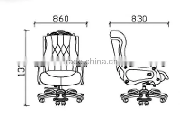 President High Back Leathe Office Chair Swivel GZH-SJ1112H Quality Choice photo-4