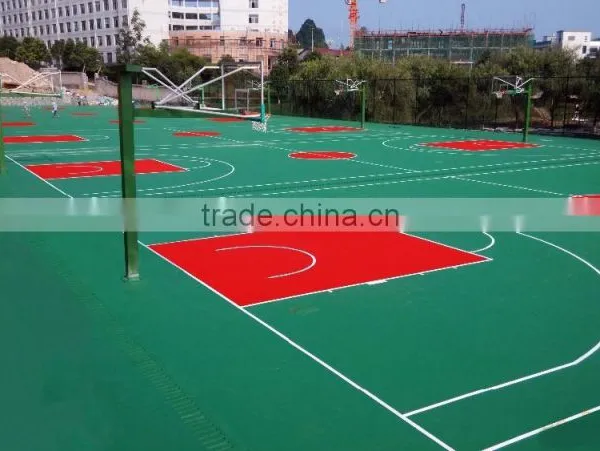 Silicon PU Malfunctional Basketball Court and Badminton Court Flooring Materials photo-6