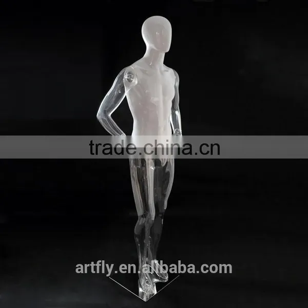 High Gloss White and Transparent Unbreakable Plastic Mannequin photo-5