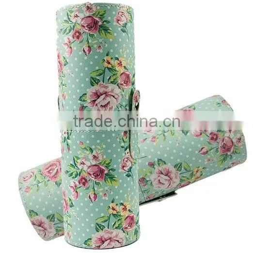 Individual Cup Holder Storage Case Vintage Cosmetic Bag For Makeup Brushes Kit photo-5