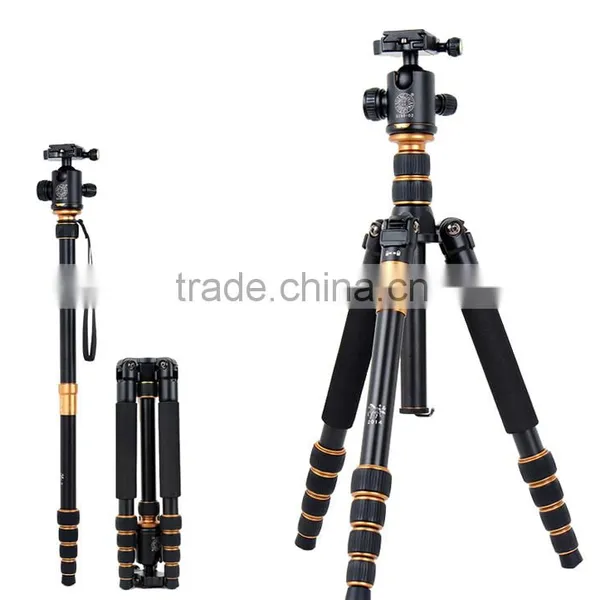 Q668 High Quality 360 Degree Rotate Camera Tripod, 61'' Portable Compact Phone Stand Holder Digital DSLR Camera Tripod