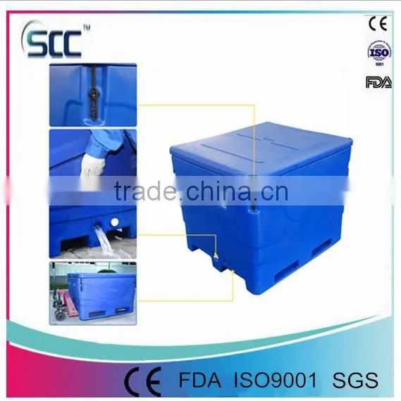 Rotomolding Insulated Plastic Fishing Marine Ice Cooler Box, Ice Cooler Box for Fisheries photo-2