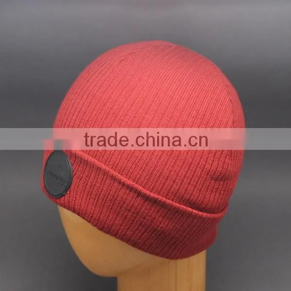 DESIGN YOUR OWN WINTER HAT WITH LATHER PATCH FOR MEN