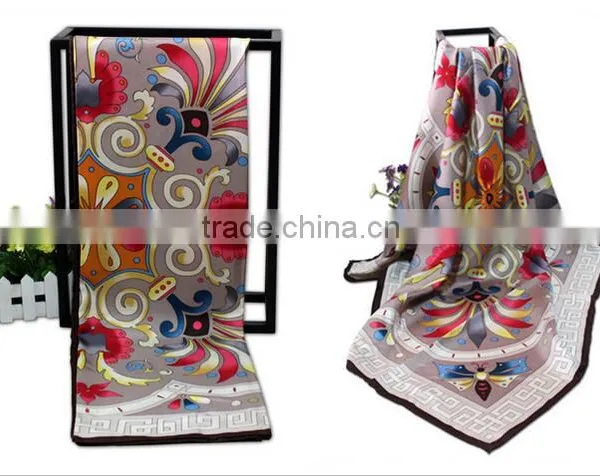 100% Silk Square Scarf for Women; Twill; 14mm; photo-6
