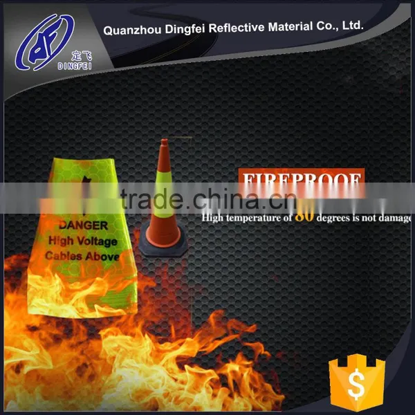 Printable Reflective Safety Cone Collar Road Warning Cone Sleeves