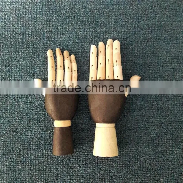 Wonderful Black Wooden Hand Wood Hand Wood Display Props Drawing Hand photo-3