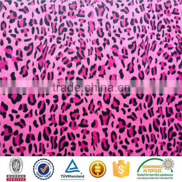 100%polyester Cheetah Skin Printed Velour Fabric for Home Textile photo-4