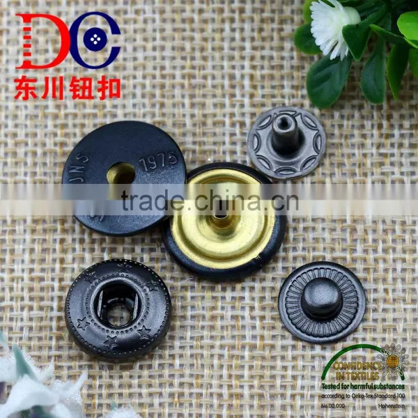 Hot Selling Custom Logo Leather Metal Snaps Button for Jean Pant photo-2