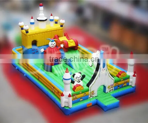 Giant Inflatable Obstacle Course for Sale, Airplane Inflatable Amusement Park, Inflatable Fun City photo-3