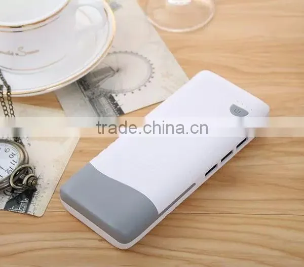 12000mAh FashionableTriple USB Out With Table Lamp Portable Power Bank photo-3