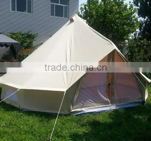 Double Layers Canvas Bell Tent Waterproof photo-2