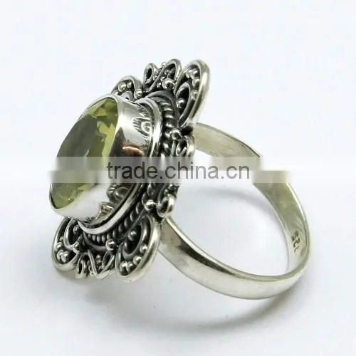 Paradise !! Lemon Topaz 925 Sterling Silver Ring, Indian Silver Jewellery Supplier, 925 Silver Jewellery photo-4