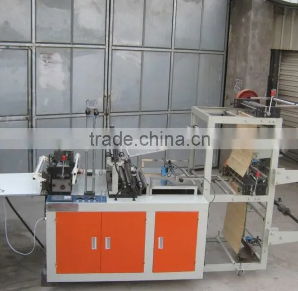 HQ-450x2 Full Automatic Double Lines Plastic T-shirt Bag Making Machine: photo-4