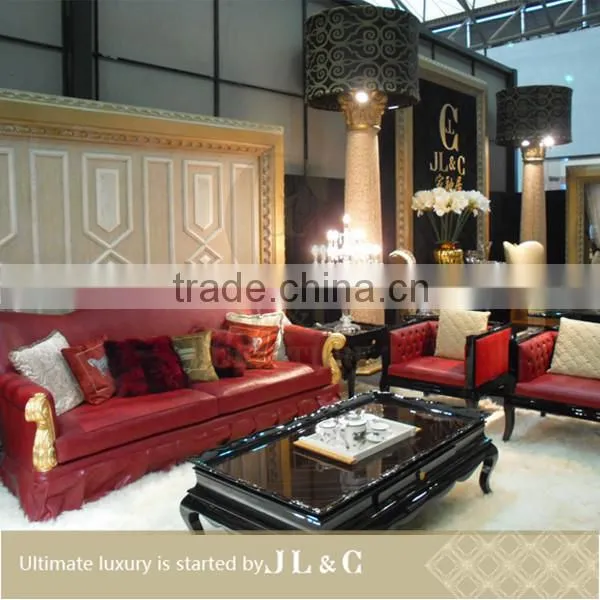 JS28-03 Three Seat Sofa Set in Living Room From JL&C Luxury Home Furniture Latest Sofa Designs 2016 (China Supplier) photo-2