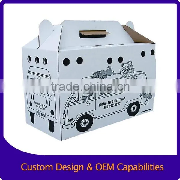 Simple Ink Print White Corrugated Paper Box photo-4