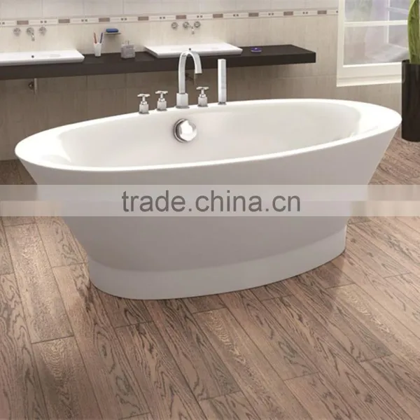 Hot Sale Luxury Floor Mounted Acrylic Bathtub photo-4