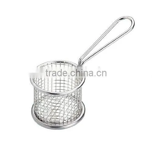 Mini Round Stainless Steel Fryer Basket photo-2