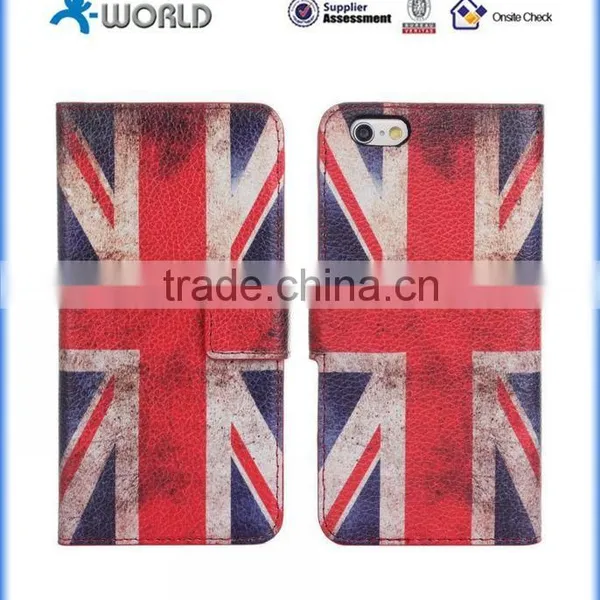 Cute Colorful Printing Skin Stand Leather Case Cover for IPhone 6S photo-3