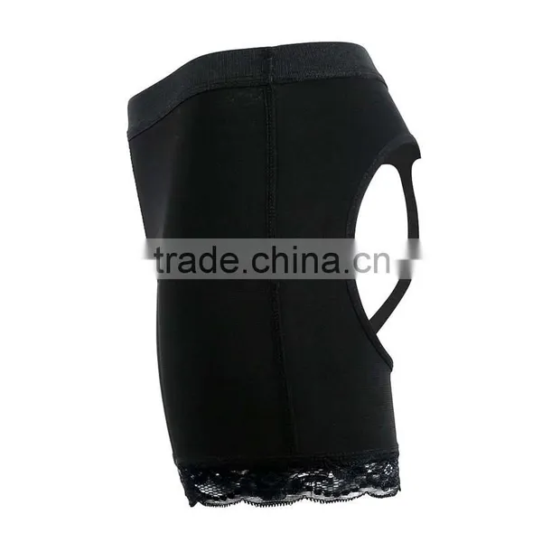 S-SHAPER Women Compression Shorts Thigh Shapers Butt Lifter Cotton Lining With Lace Enhance Buttocks Slimming Shorts Drop Inches photo-3
