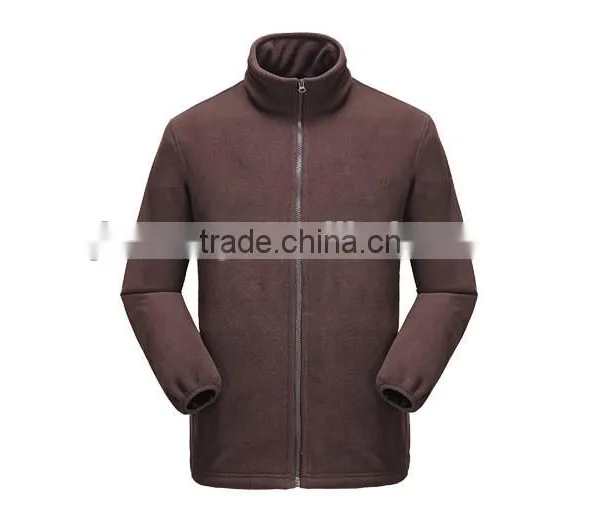 2015 Jacket Fashion 100% Polyester Soft Shell Polar Fleece Jacket Mens photo-5