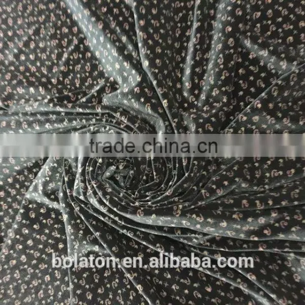 Hot Selling Korea Spun Spandex Lacquer Printed Velvet for the Middle East photo-5