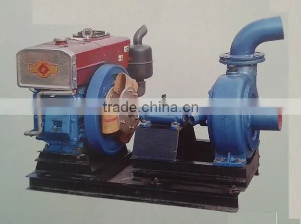 Mine Sand Pump Set With Diesel Engine, 4'' Pump, Flux 156m/h, 26m