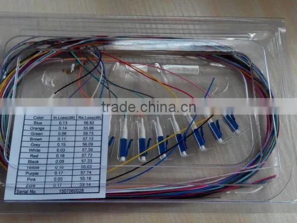 LC Single-mode 12core 1.5m High Ferrule Colorful Fiber Optic Bundle Pigtail photo-4