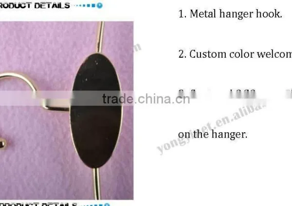 Gold Metal Hanger With Clips for Bikini Clothes photo-3