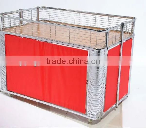 supermarket department store folding promotional table display HSX-2013