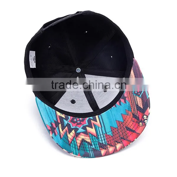 Custom Design Your Own Logo 100%cotton 6 Panel Blank Snapback Cap photo-4