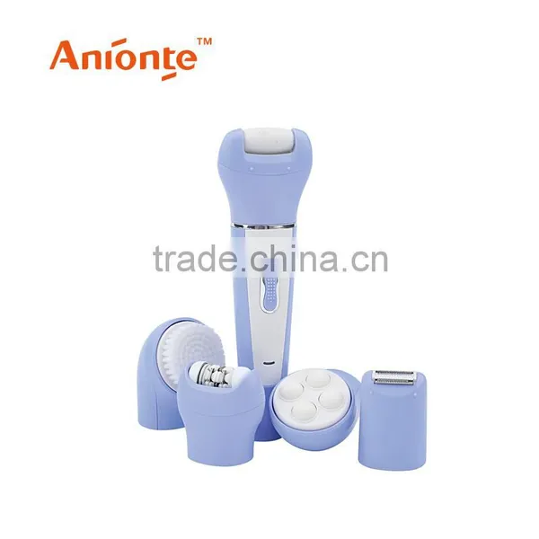 5 Interchangeable Attachment Washable Face Massager/Facial Brush/Lady Shaver photo-2