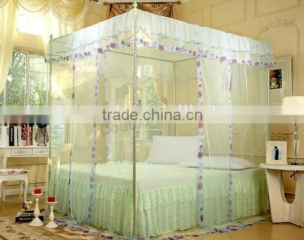 Rectangular Mosquito Net Bed Canopy 100% Polyester China Textile Factory photo-5