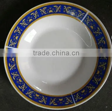 Cheap China Soup Plate , Wholesale Asian Soup Plate , Cheap White Decal Porcelain Deep Plate photo-2