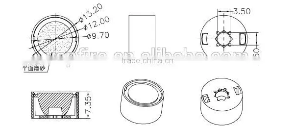 Infrared Lens for Imitation Lumens LED Lens for Led Light photo-2