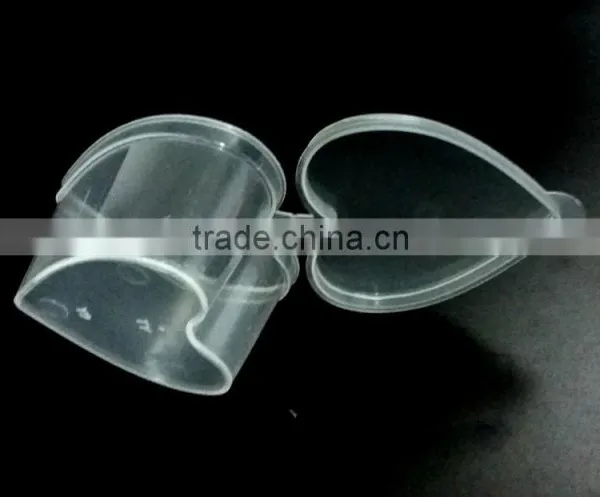 Plastic Heart-shaped Soy Sauce Container Heart Pettern photo-5