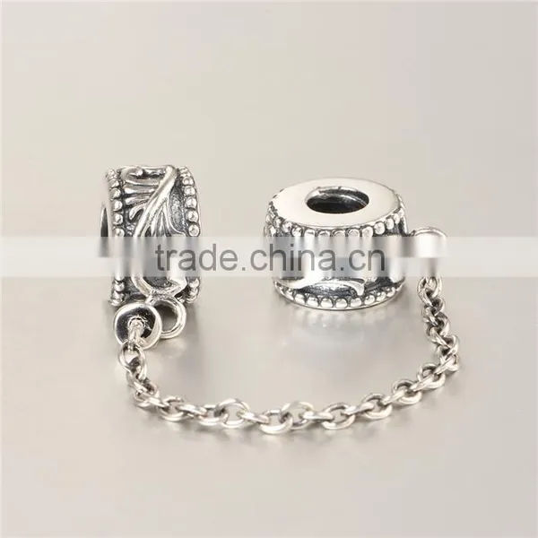 925 Sterling Silver Custom Design Safety Chains Antique Finshing European Bracelets Chains New Arrival Safety Chains photo-4
