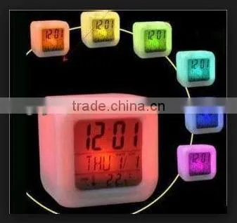 thermometer color changing digital alarm clock digital timer