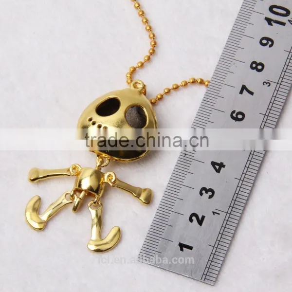 2015 New Fashion Vintage Imitation Jewelry Big Eyes UFO Alien Skull Head Pendants Long Sweater Chain Necklaces photo-4